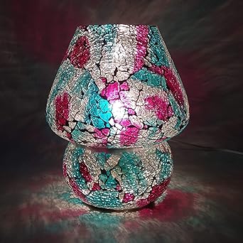 glass gem led table lamp