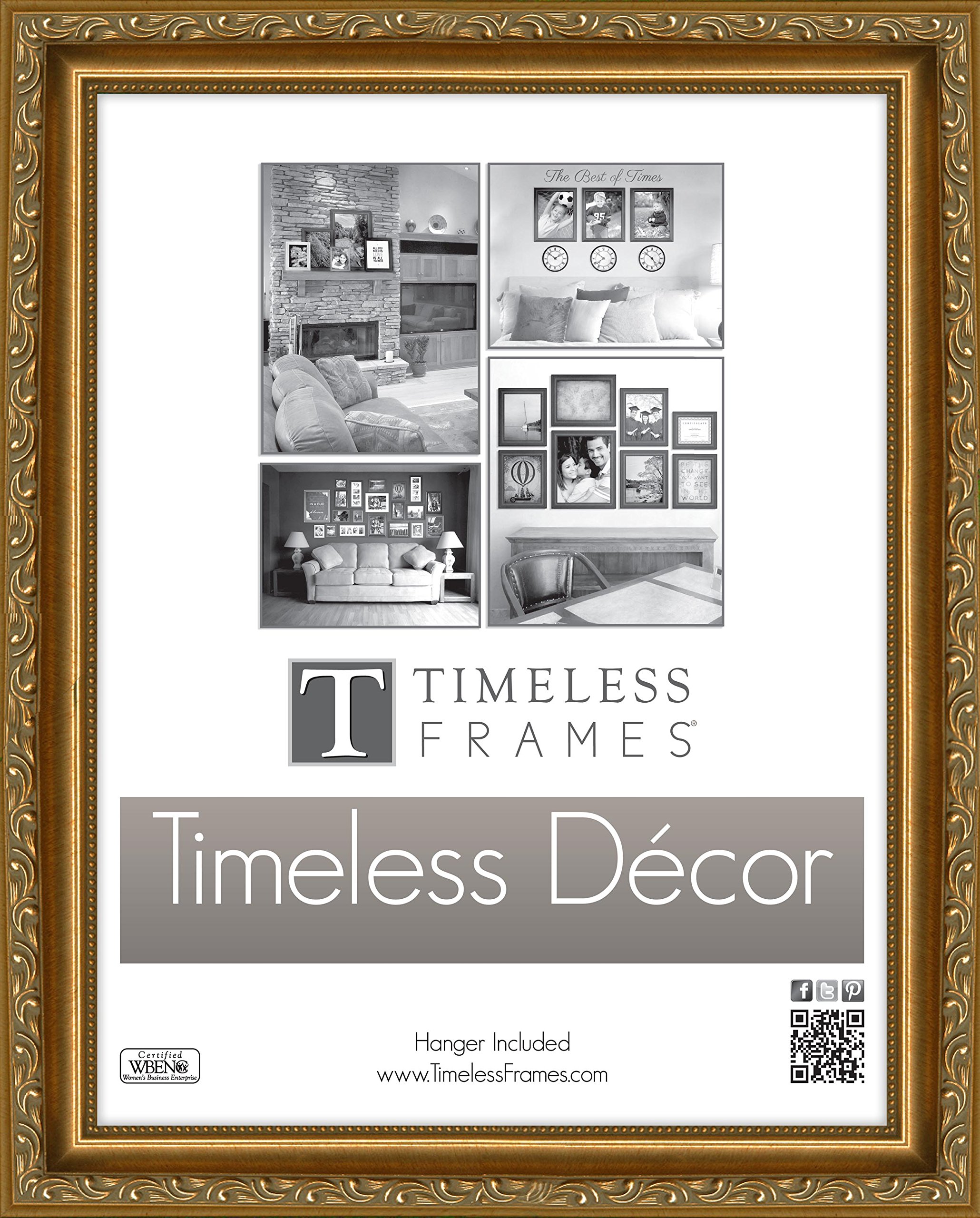 Timeless Frames Carrington Frame Gold, 16" x 20"