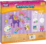 Imagimake Window Art Unicorn Craft Kit 16 Glass Paints Kids Window Suncatcher view 8