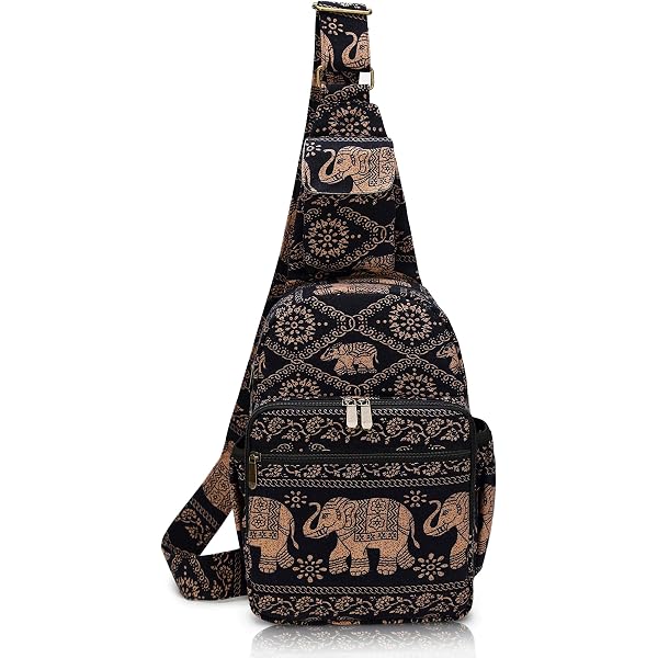 Amazon.com | Mandala Crafts Purple Boho Sling Bag for Women  display picture 1