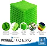 TDBS Microfiber Cleaning Cloth Large 40x40cm 10 Green Super Absorbent view 5