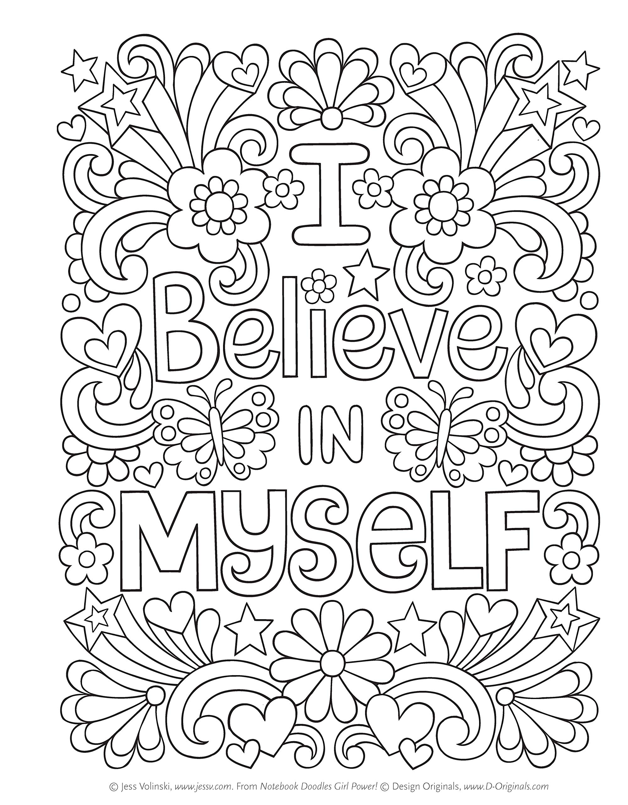 Notebook Doodles Girl Power! Coloring & Activity Book (Design Originals) 32 Inspiring, Beginner-Friendly Art Activities to Boost Confidence and Self-Esteem in Tweens, on Perforated Paper