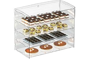 LUOBAO Acrylic Bakery Display Case,Acrylic Pastry Display Case,Donut Display Cabinet,Countertop Display Cases for Bakery, Deli