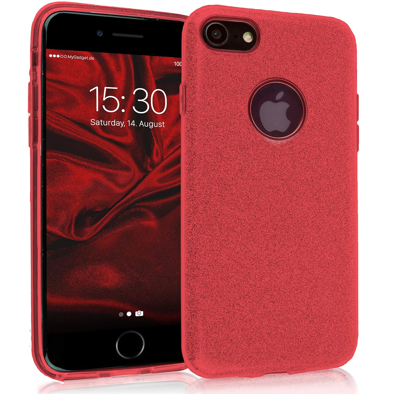 MyGadget Funda Dura de 3 Capas [Glitter Case Brillante] para Apple ...