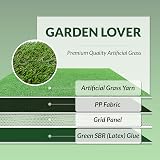 WALPLUS 4mx1m Roll 20mm Pile Height Artificial Grass Garden Lawn view 7