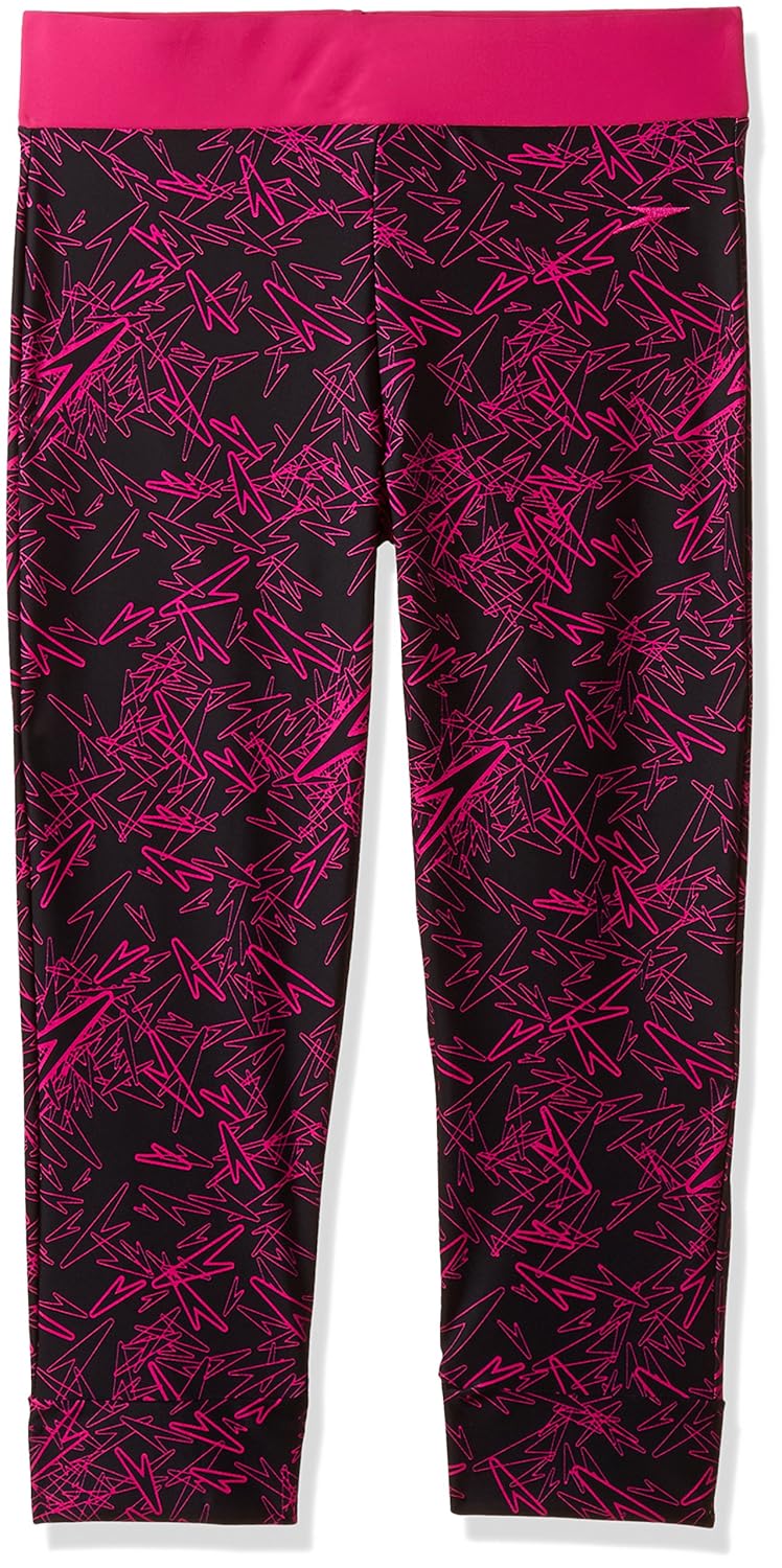 speedo female swimwear boom splice all over printed swim capri