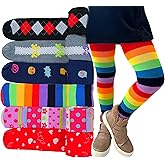 ToBeInStyle Girls' 6-Item Pack Full Length High-Waisted Thick Winter Tights