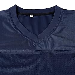 Aumudle Men Blank Plain Football Jersey Practice