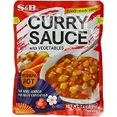 S&amp;B Curry Sauce with Vegetables Medium Hot,7.4 Ounce (Pack of 10)