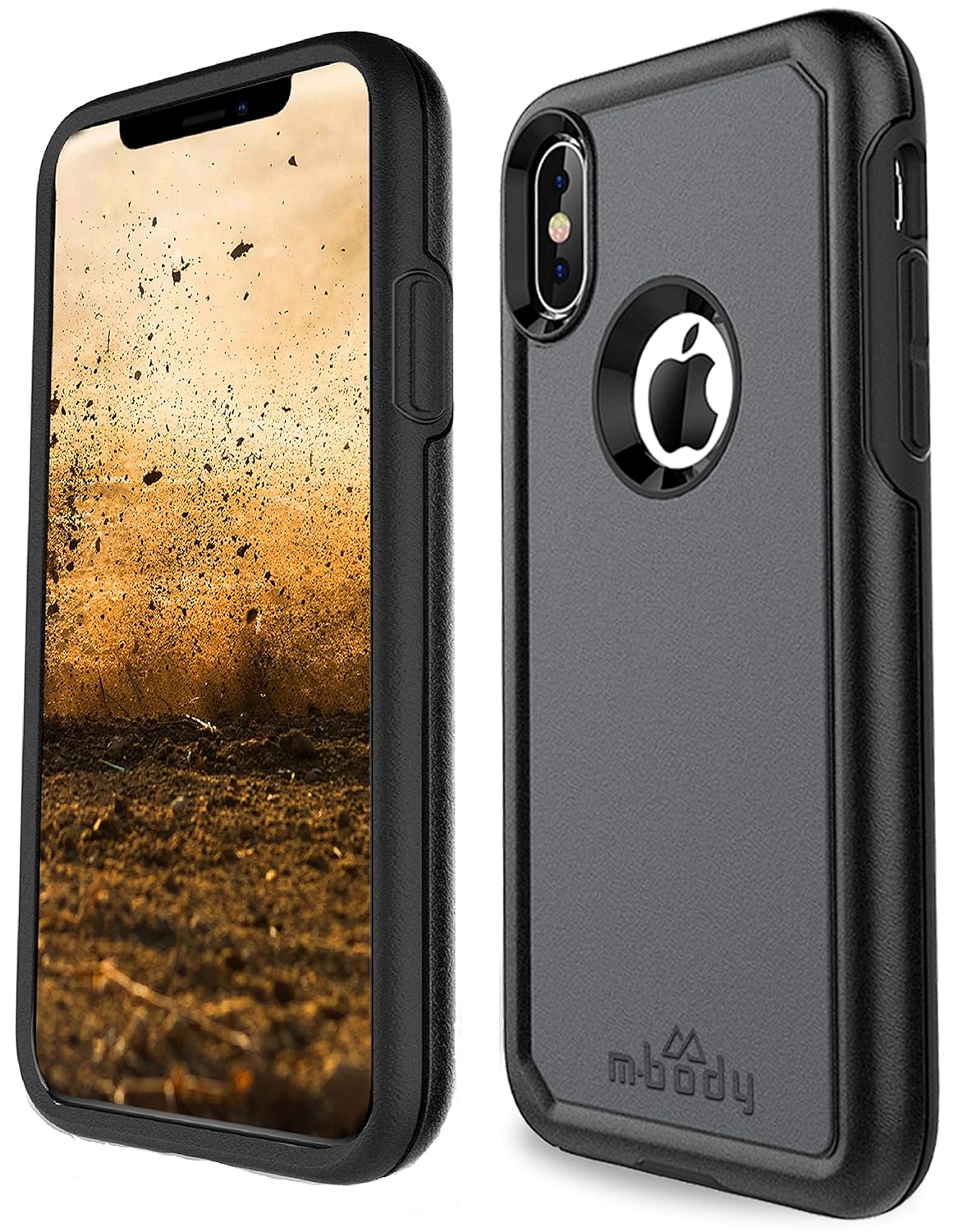 MIL-STD-810G with Hard X/Xs M·Body  for iPhone Case [Intrepid] Protection, Cover Drop Shock-Absorbing Protective Mbody Case iPhone Apple X/Xs Tough