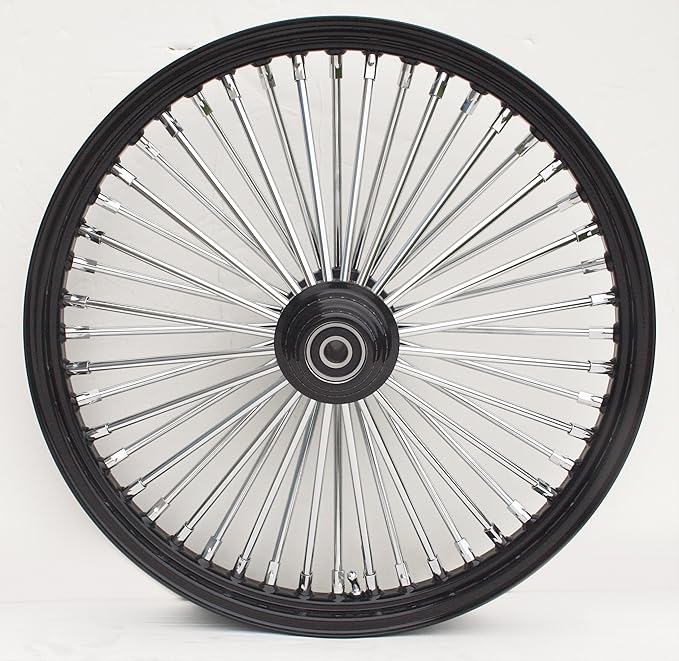 DEMONS CYCLE 21 x 2.15 Chrome Mammoth 48 Fat Spokes Front Wheel Harley