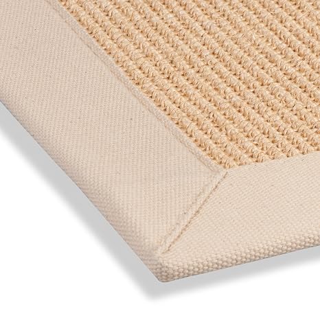Dekowe Sisal Teppich Mara A2 Latex Natur Mit Bord Re Natur