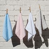 D.A.Y. Republic 3 Pack Microfiber Baby Face Wash Cloths 28x28cm Pink/White view 7