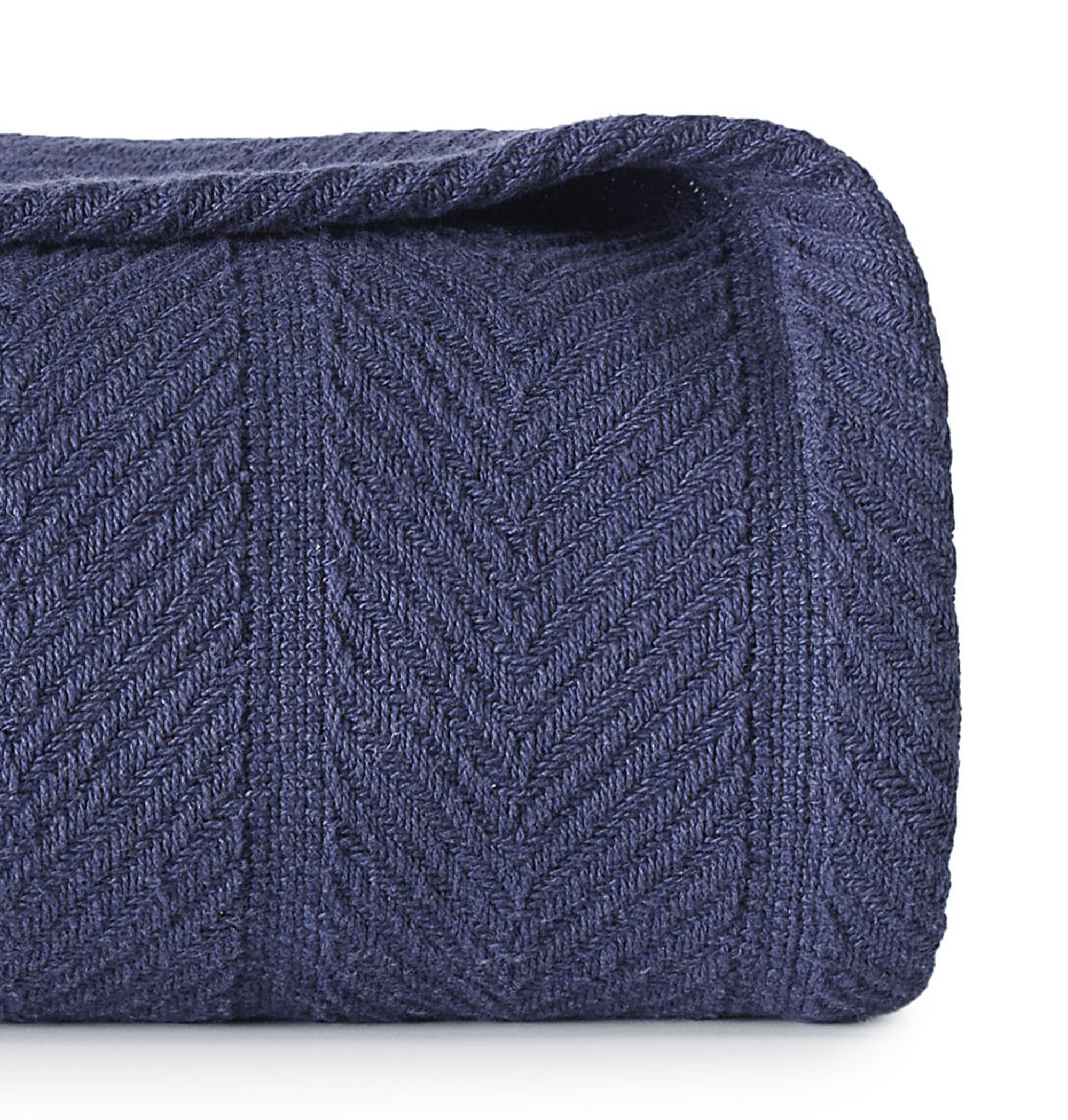 Eddie Bauer EB Herringbone Cotton Blanket, King, Navy 883893496194 eBay