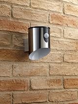 Auraglow Stainless Steel Outdoor LED PIR Wall Light IP44 110lm 6000K view 3