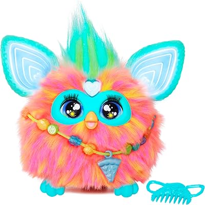 Furby Coral Interactive Plush Toy English Version 6 inch