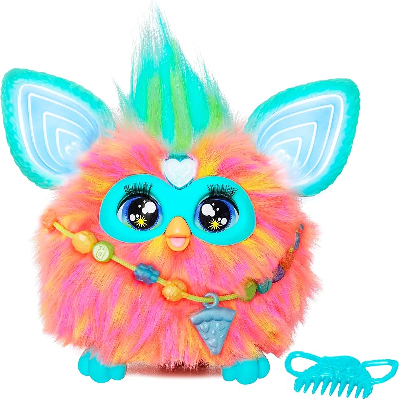 Furby Coral Interactive Plush Toy English Version 6 inch