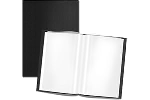 VANTASII Presentation Book 40 Clear Pockets Sleeves Protectors Art Portfolio Clear Book for Artwork, Report Sheet, Letter (Can Accommodate 24.2 X 18.4inch)