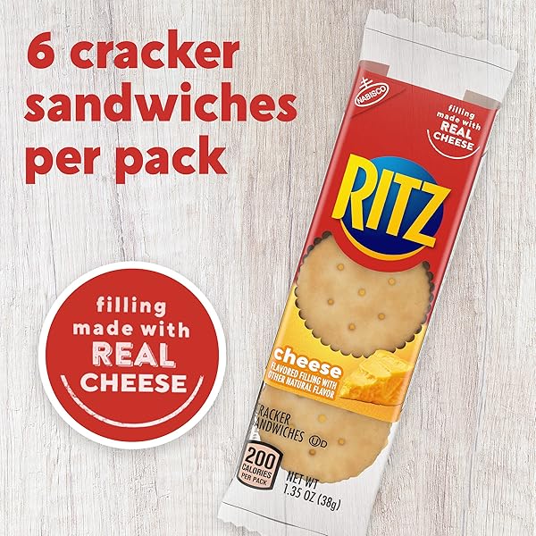 NABISCO RITZ CRACKER SANDWICHES, CHEESE, 10.8 OZ