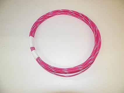 Amazon.com: PINK/WHITE STRIPED Automotive GXL Copper Wire, 16 GA, AWG