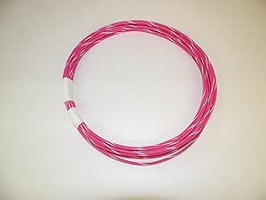 Amazon.com: PINK/WHITE STRIPED Automotive GXL Copper Wire, 16 GA, AWG