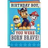 Hallmark Paw Patrol Birthday Card for Boys (Born Brave)