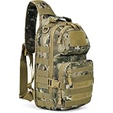 AMHEH 15L 1050D Tactical Sling Bag for Men with 13 Inch Laptop Sleeve | Water Resistant, YKK Zippers, Military Style, 3 Side MOLLE, Quick Reach Back Pocket, Everyday Carry, Commute, Work