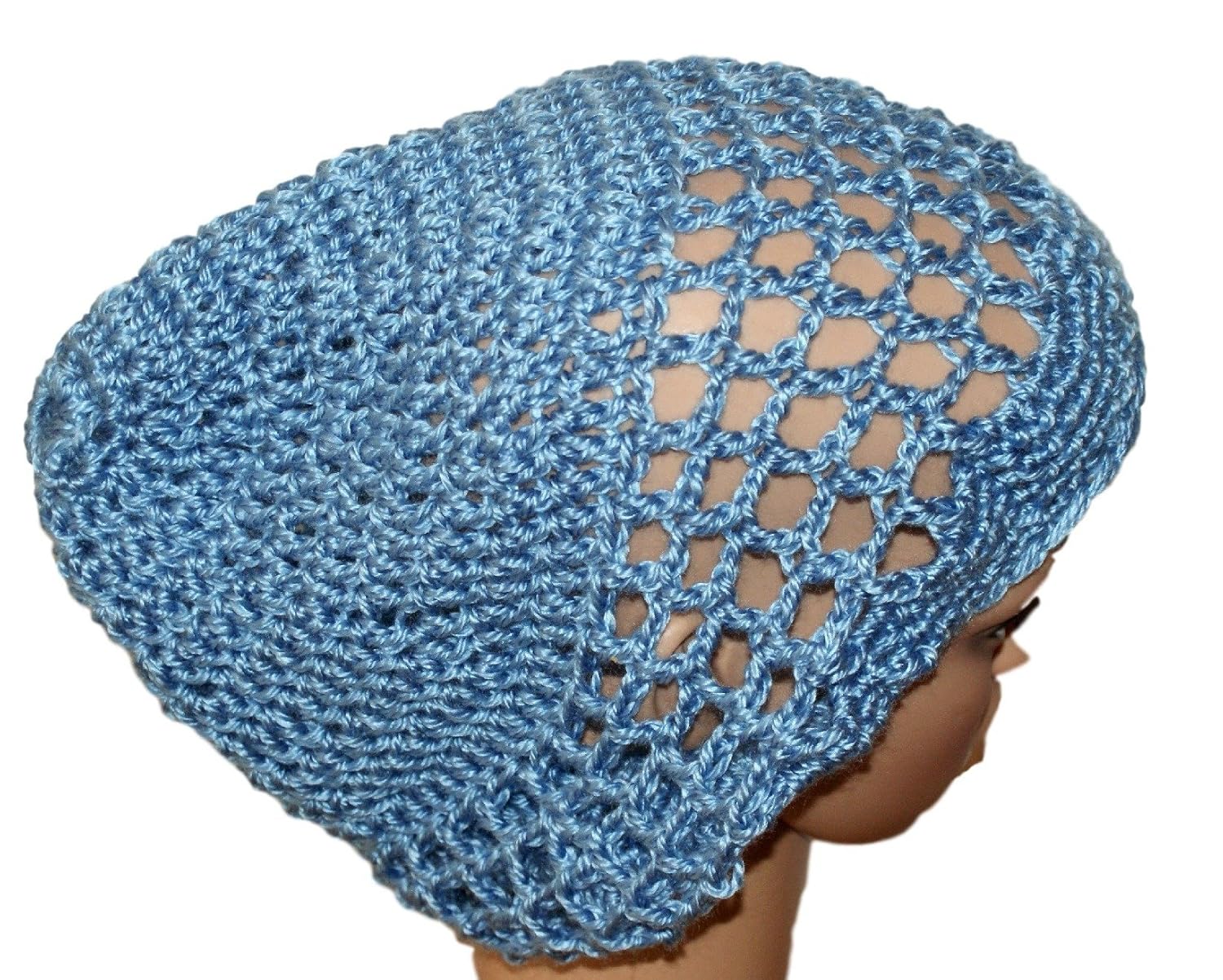 crochet mesh hat