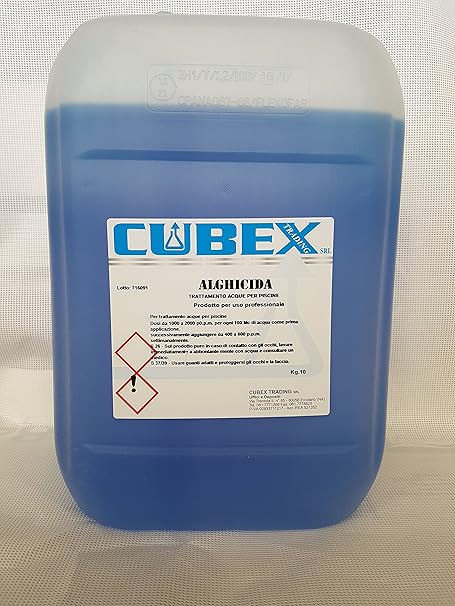 alguicida sin espuma para la limpieza de agua de piscinas 10 kg