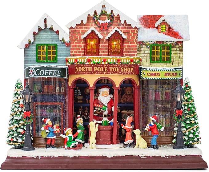 Amazon.com: Roman North Pole Toy Shop LED 12 Inches: Home & Kitchen