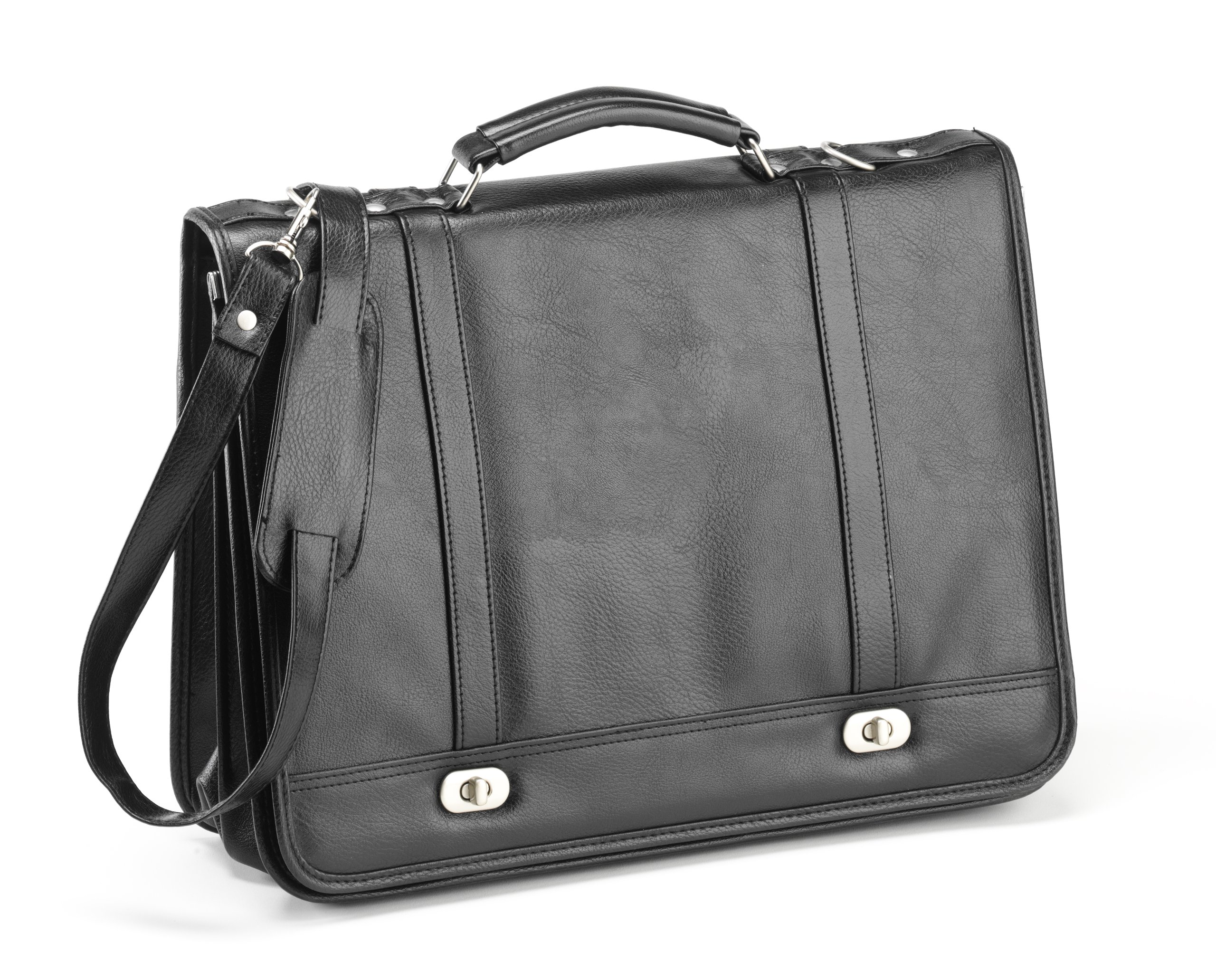 Falcon Messenger Bag - Shoulder Bag/Cross Body/Satchel/Laptop Bag - Black - FI2568