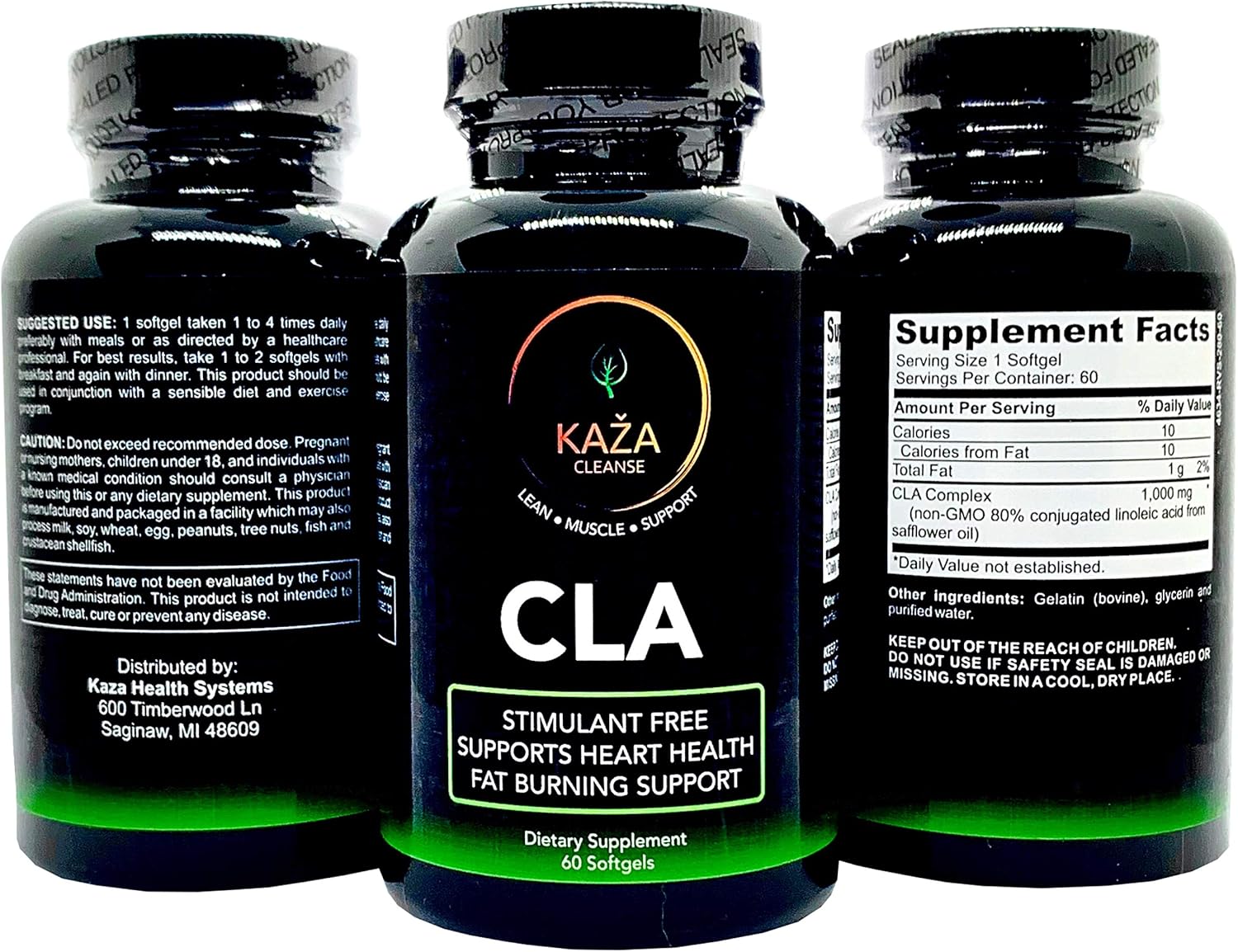 CLA 1000mg, Natural Weight Loss Fat Burner Supplement for Men and Women
