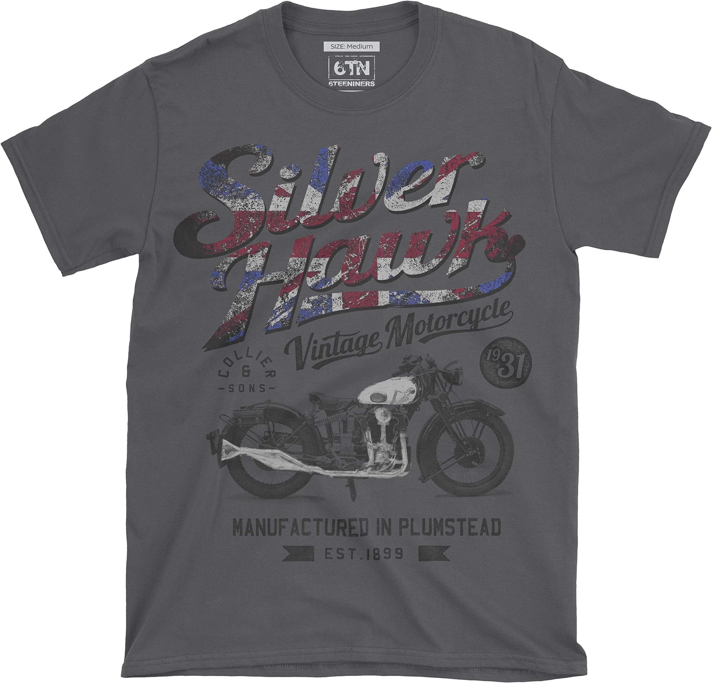 6TN Mens Silverhawk Motorcycle T Shirt