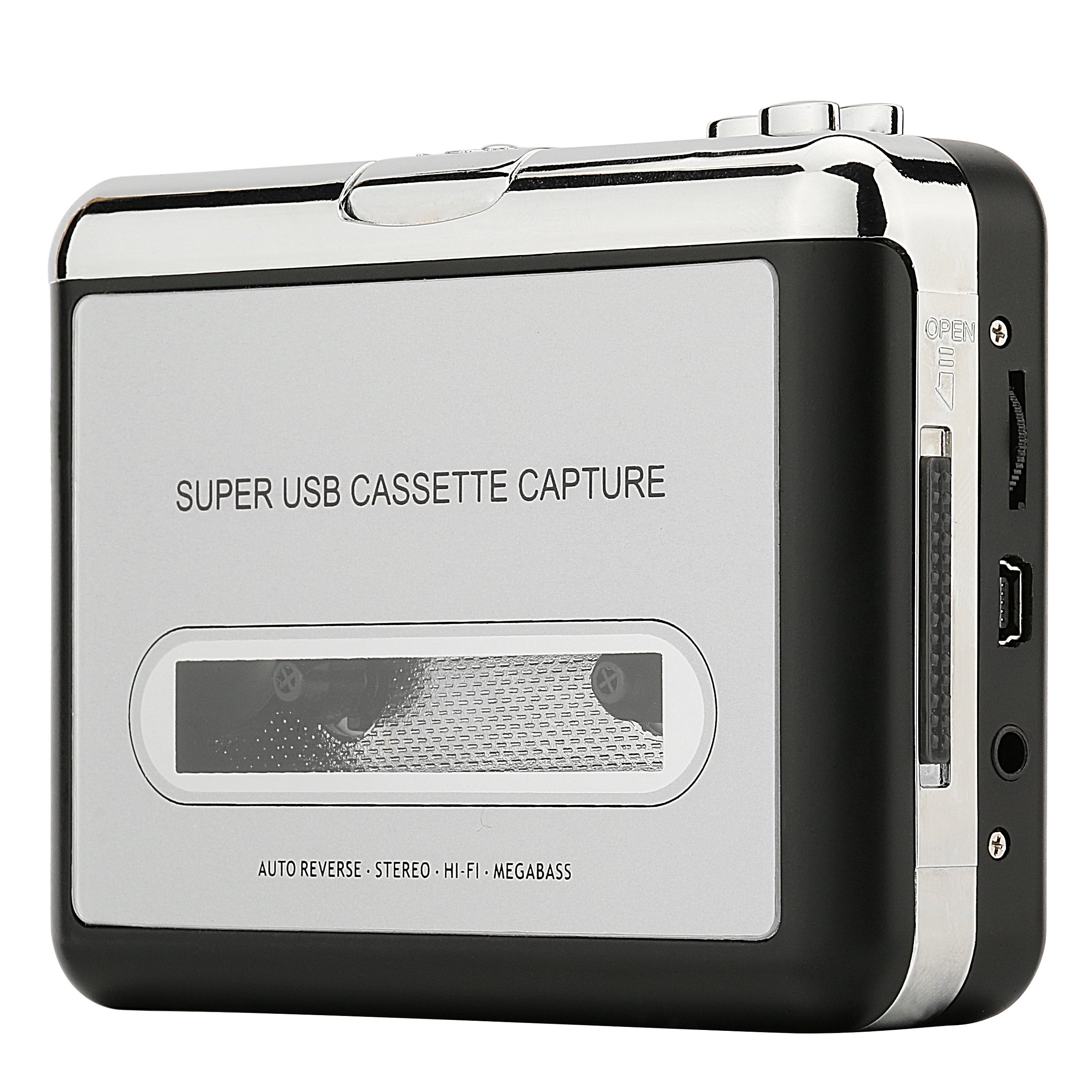 Reshow Cassette Player Portable Tape Player Captures MP3 Audio Music