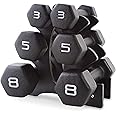 CAP Barbell 32 LB Set of Neoprene Dumbbells with Rack