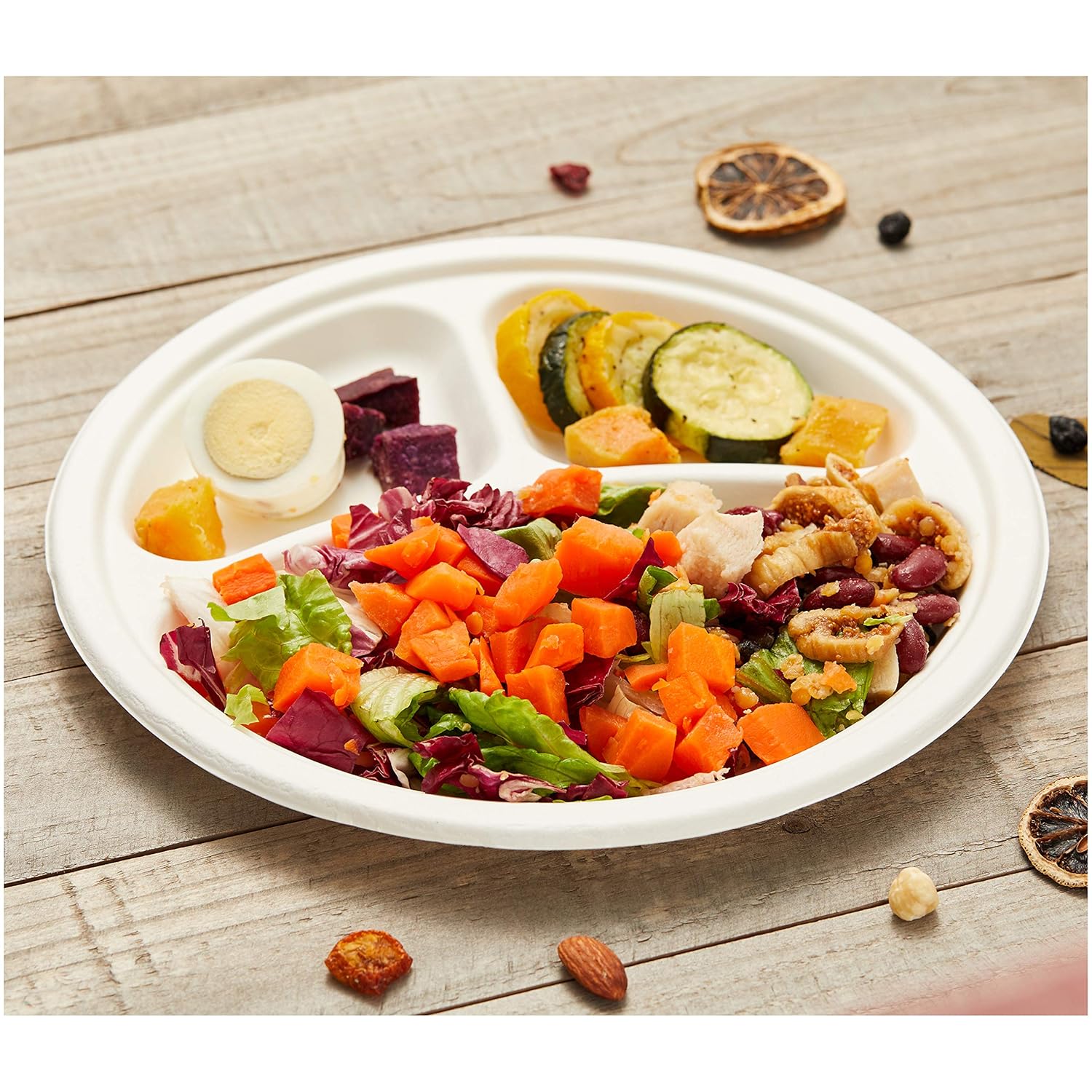Basics Compostable Plates, 9-Inch, Pack of 500: Industrial & Scientific