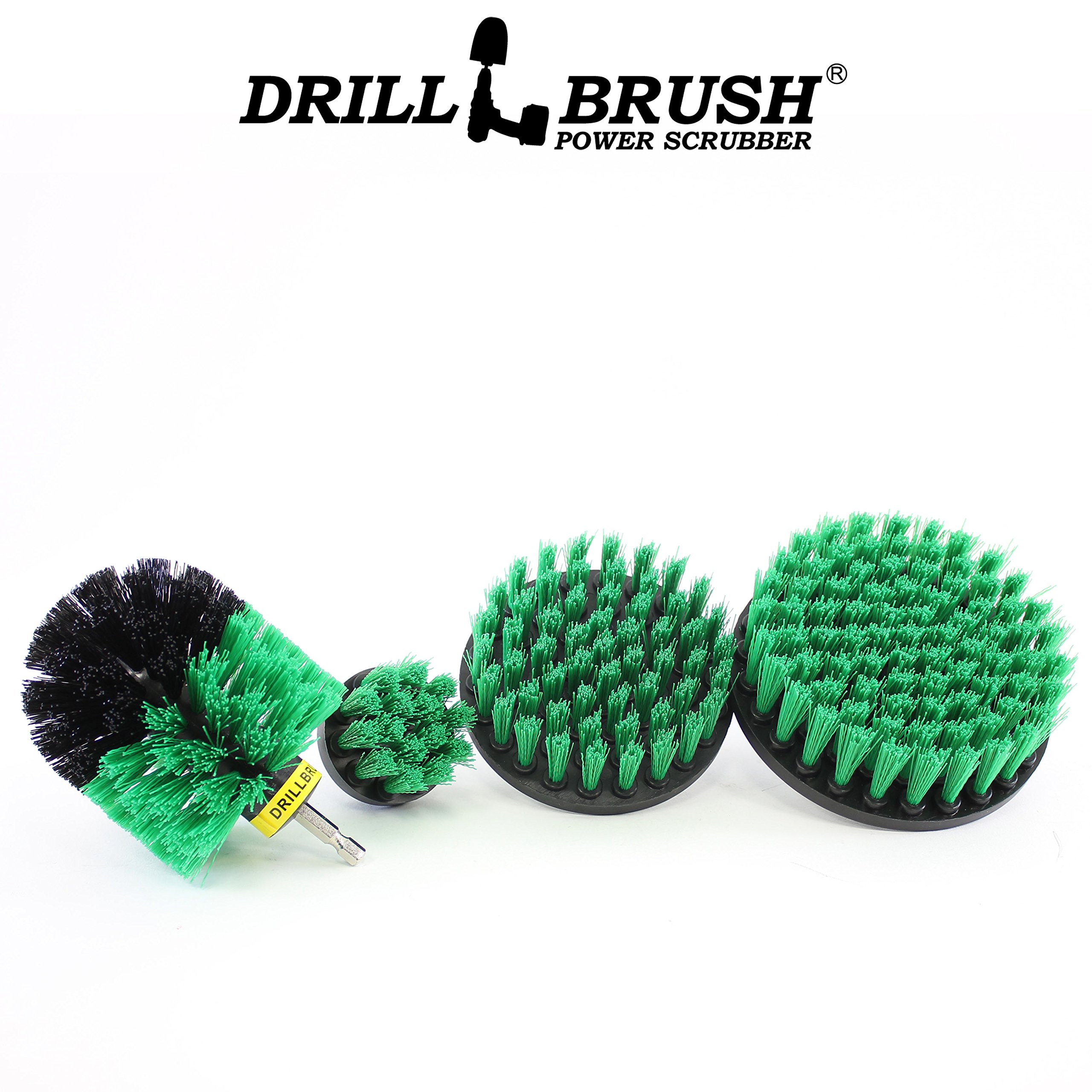 Bathroom Cleaning Scrub Brush and Nylon Power Brush Tile and Grout Kit
