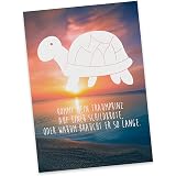 Postkarte Schildkröte Puh Was Hab Ich Mich Beeilt Nachträglich