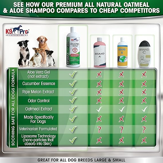 k9 aloe vera dog shampoo