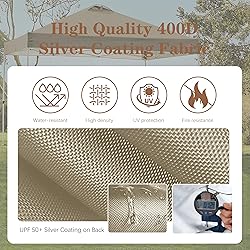 SCOCANOPY 10x10 Replacement Top with Air Vent for