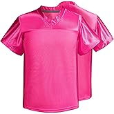 Repawu Men's Blank Football Jersey, Adult Mesh Athletic Practice Football Shirts, American Football Jerseys for Adults S-2XL