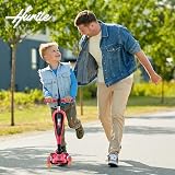 Hurtle 3-Wheel Try Scooter for Kids Ages 2-12 with Flip Seat Foldable LED view 8
