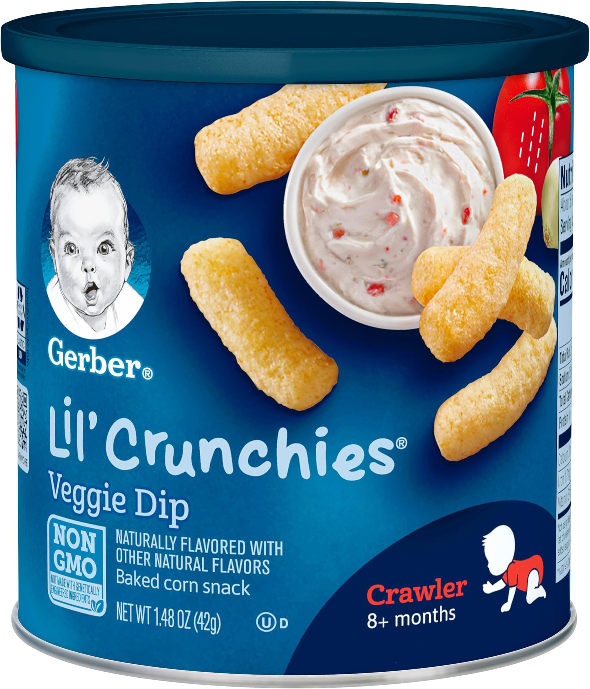 Gerber Lil' Crunchies, Veggie Dip, 1.48 Ounce