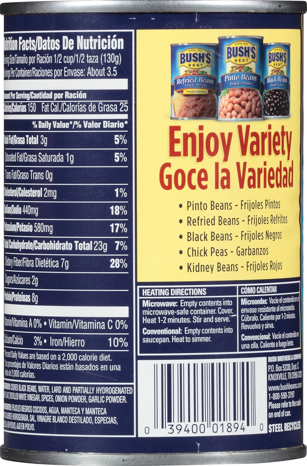 30 Bush's Black Beans Nutrition Label Label Design Ideas 2020