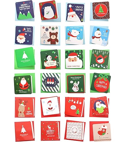 Fulmoon 40 Pcs Christmas Gift Include Christmas Greeting Cards Gold Foiled Cards With Envelopes And Thank You Keychain With Charm Pendent Vintage For Friend Family Thank You For Being Awesome