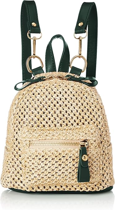 Amazon アイモン ストローバッグ リュック 小さめ レディース 軽量 バッグ 2way ショルダーバッグ Chuf 001 Dgr Ff ディープグリーン ワンサイズ ショルダーバッグ