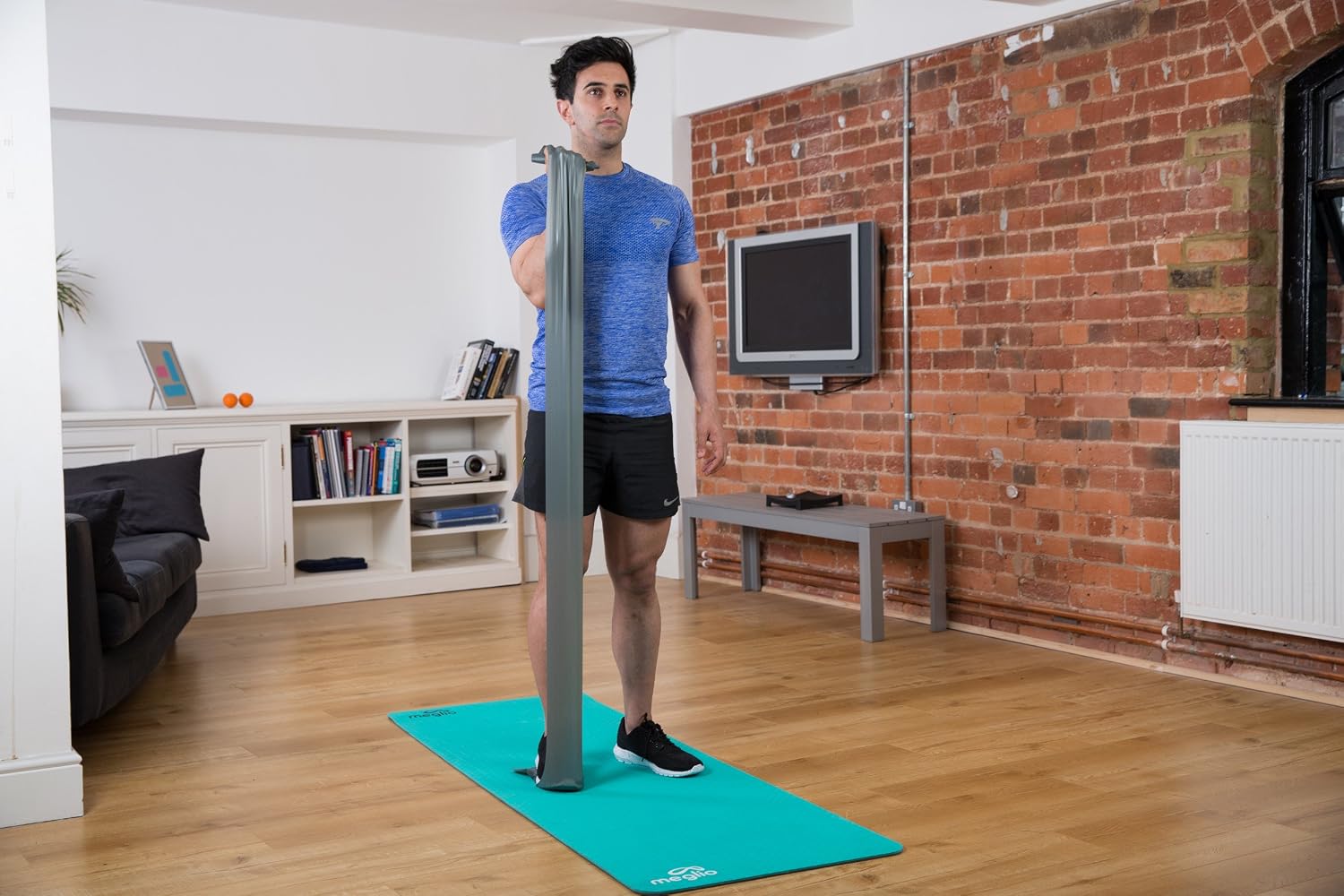 Meglio Resistance Bands Roll, Latex Free Exercise Bands for Building Strength Pilates Band for Fitness Flexibility - Image 3