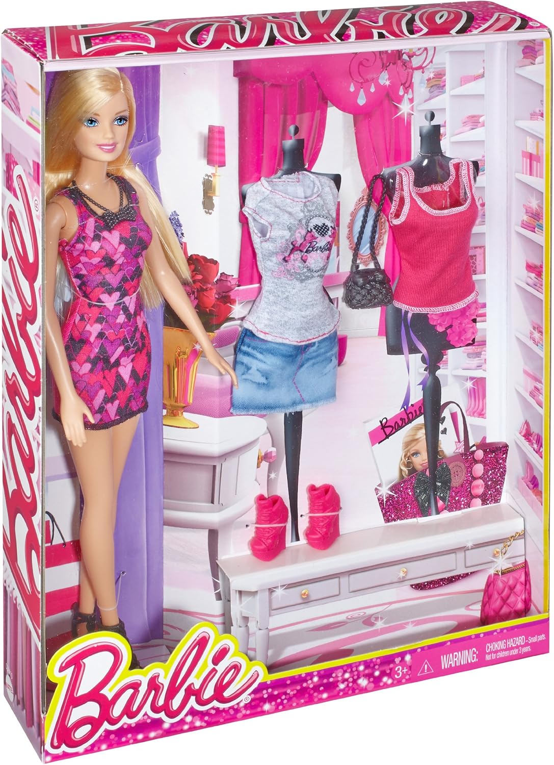 barbie doll and fashion gift set