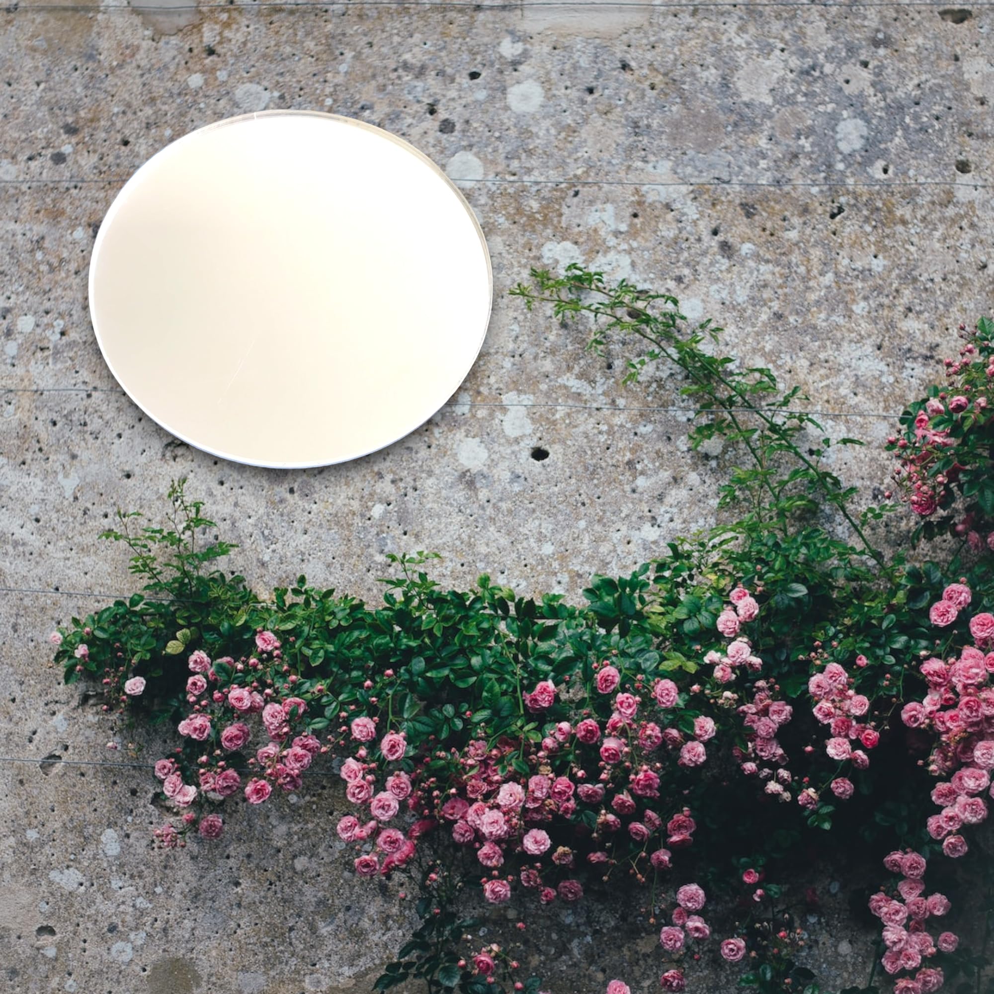 Super Cool Creations Circle Garden Mirrors 30cm Diameter with Fixers