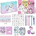 Unicorns Gifts for Girls - Cute School Supplies Set - 48 Pcs Kawaii Stationary Set - Stationary Letter Writing Kit - Best Birthday Gift for 6 7 8 9 10 11 12 Teen Girl